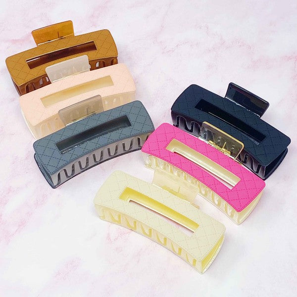 Quilted Chic Hair Claw Set Of 3