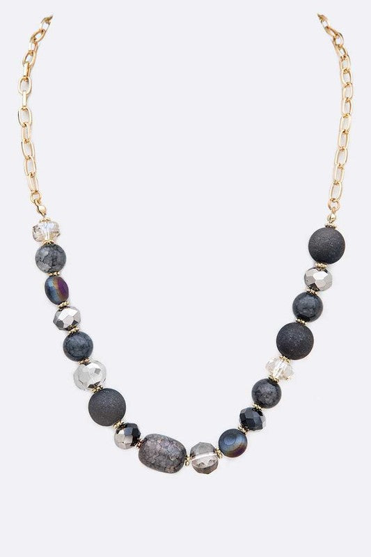 Mix Beads Fashion Collar Necklace